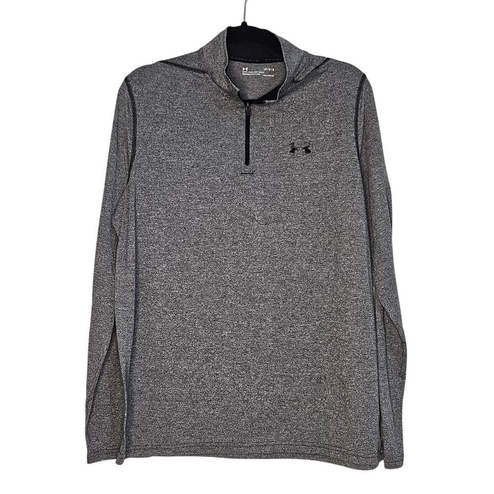 Under Armour Tech Grey Lightweight 1/2 zip pullover Loose fit Pullover sz Large